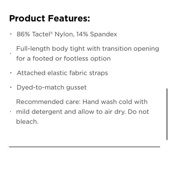 Black or Light Suntan!! S/M Capezio Body Tight - Picture 3 of 8